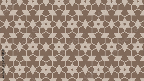 Brown Seamless Star Pattern Background