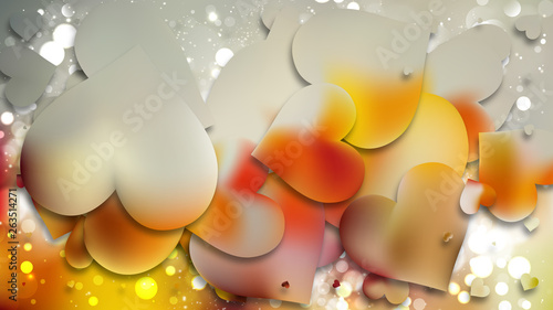 Light Orange Love Background Image
