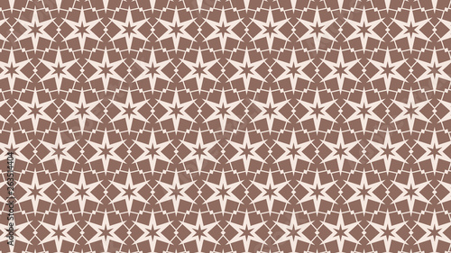 Brown Seamless Stars Background Pattern