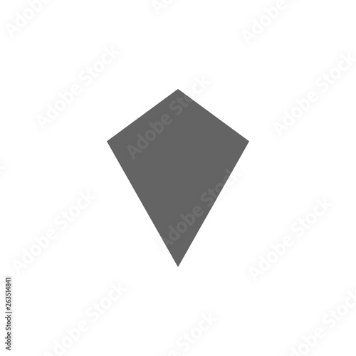 geometric figures, kite icon. Elements of geometric figures illustration icon. Signs and symbols can be used for web, logo, mobile app, UI, UX