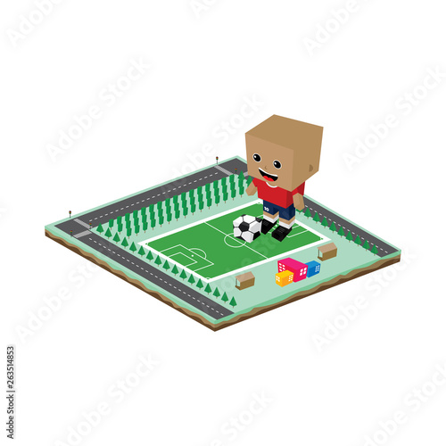 soccer league player cartoon