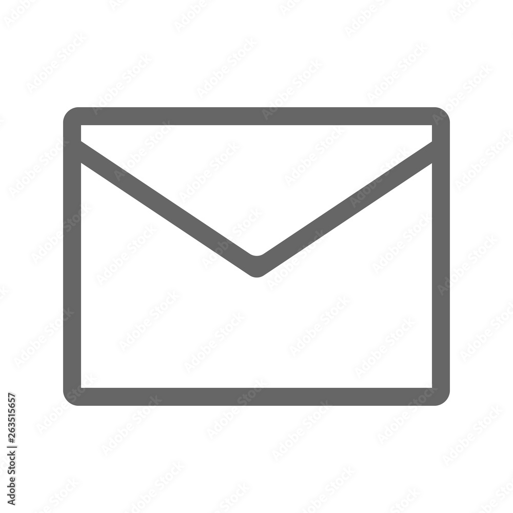 Envelope icon vector eps10. Grey envelope email sign. Envelope icon vector eps10. Grey envelope email sign.