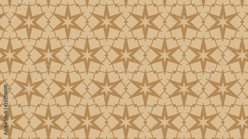 Brown Seamless Star Pattern Background
