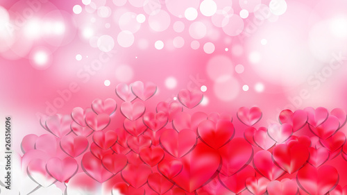 Light Pink Valentines Day Background Vector