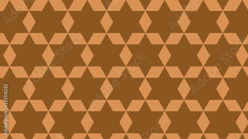 Brown Stars Pattern Background