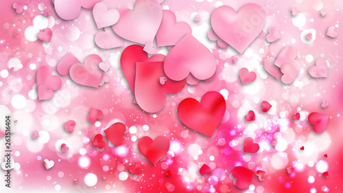 Light Pink Love Background Illustration
