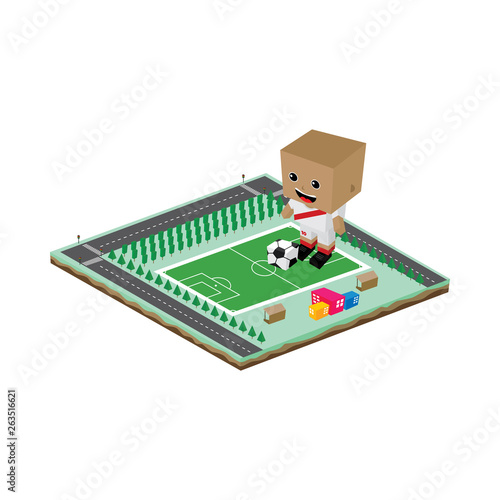 soccer league player cartoon