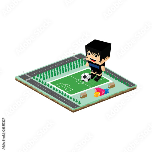 soccer league player cartoon