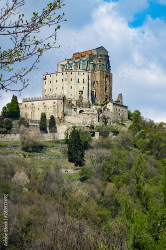 The Sacra di San Michele (Saint Michael's Abbey) near is one of the most iconic landmark of Piedmont, Italy