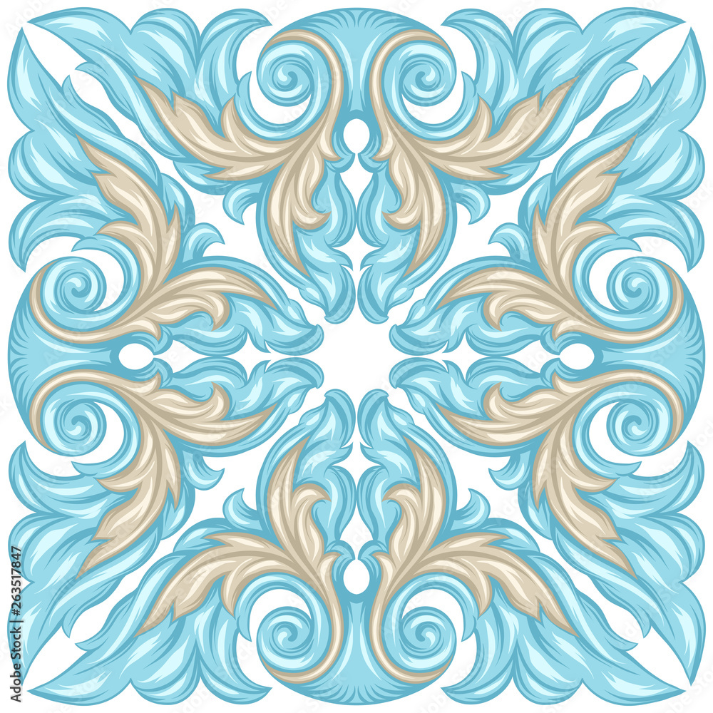 Portuguese azulejo ceramic tile pattern. Portuguese azulejo ceramic tile pattern.