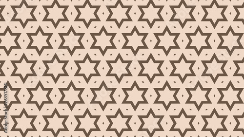 Brown Seamless Stars Pattern Background Design