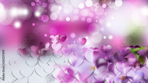 Light Purple Heart Wallpaper Background