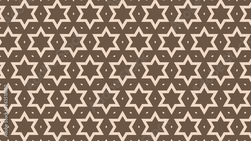 Brown Seamless Stars Background Pattern Image