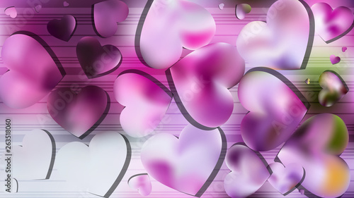Light Purple Valentines Day Background