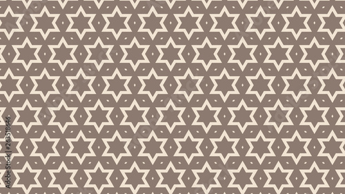 Brown Stars Pattern Background