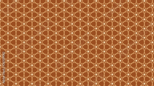 Brown Seamless Stars Pattern Background