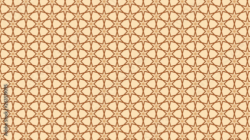 Brown Seamless Stars Background Pattern