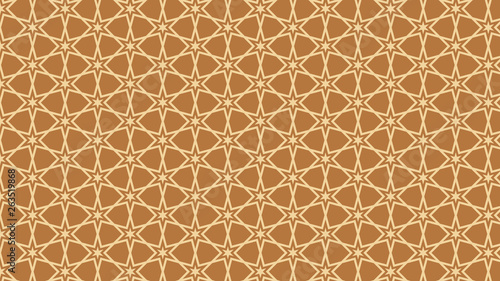 Brown Seamless Stars Pattern Background Illustrator