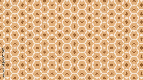 Brown Stars Pattern Background