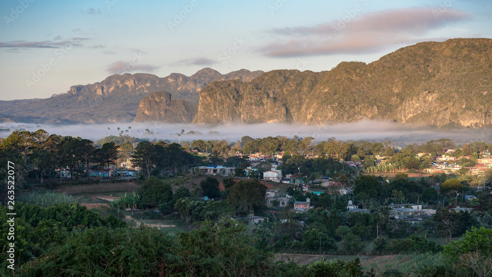 fog in the mountains of vinales cuba