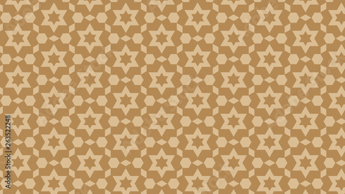 Brown Star Pattern Background
