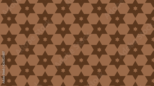 Brown Seamless Stars Pattern