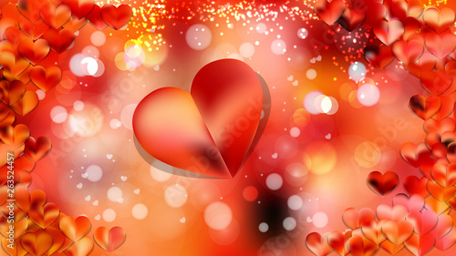 Orange Romance Background