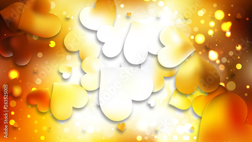 Orange Valentines Background