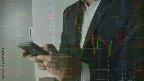 strategy of investments in forex or stock market, money management concept