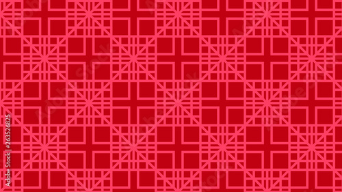 Folly Pink Seamless Geometric Square Pattern Illustration