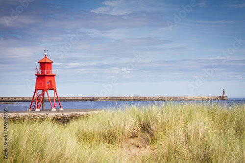 Herd Groyne Lighthouse through the dunes