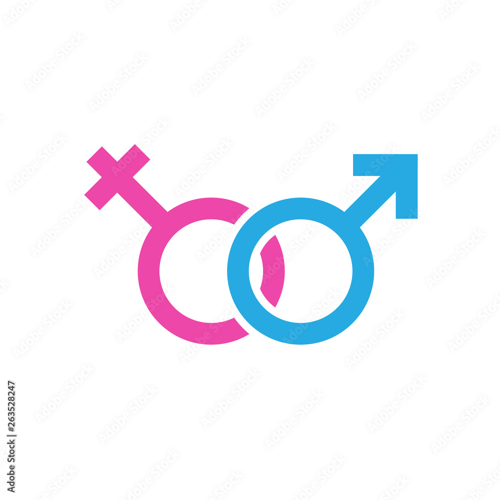 Gender icon on background for graphic and web design. Simple vector sign. Internet concept symbol for website button or mobile app. Gender icon on background for graphic and web design. Simple vector sign. Internet concept symbol for website button or mobile app.
