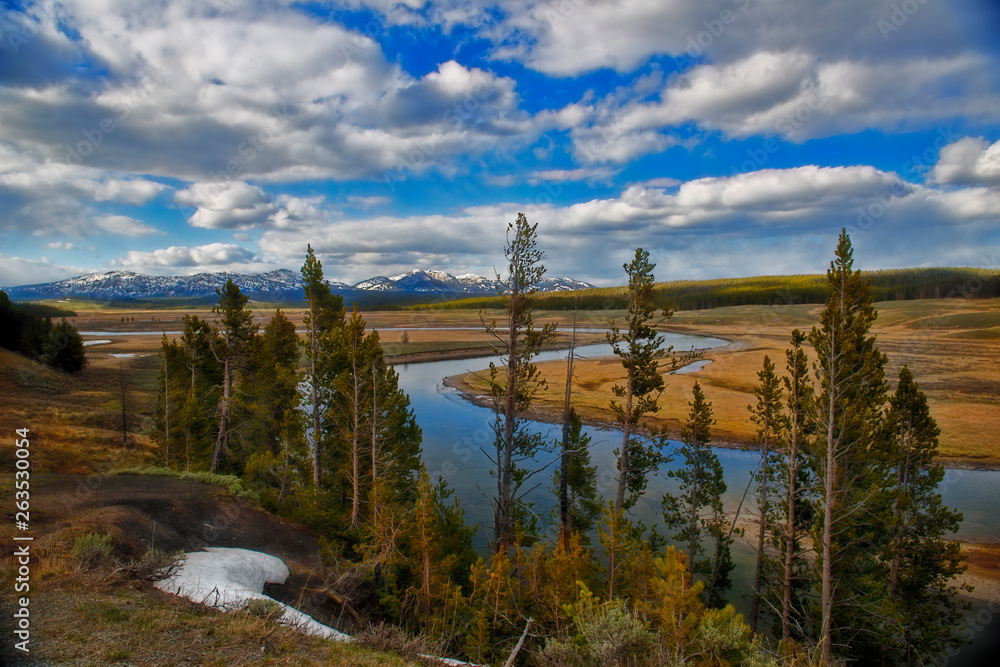 Yellowstone River in Yellowstone National Park Yellowstone River in Yellowstone National Park
