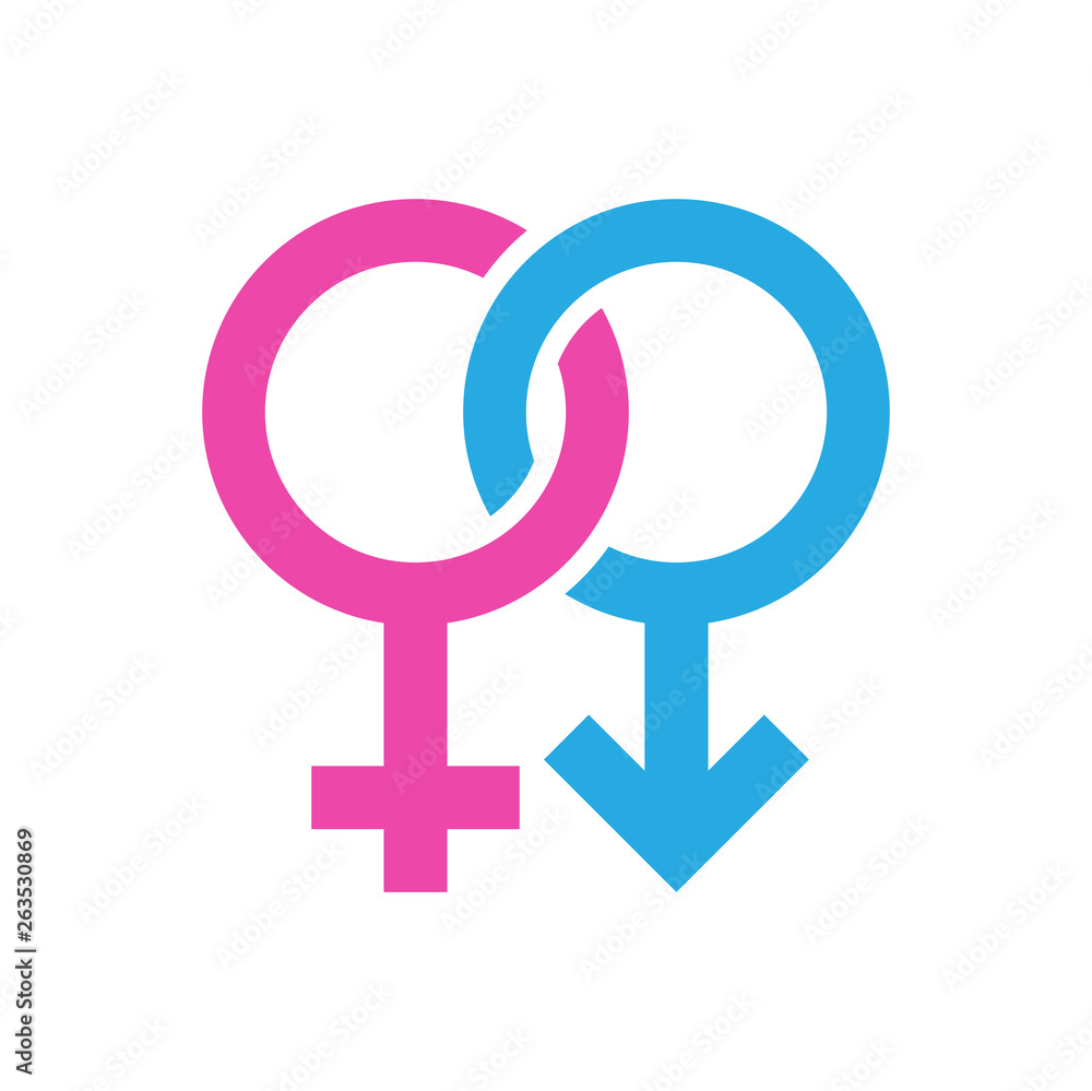 Gender icon on background for graphic and web design. Simple vector sign. Internet concept symbol for website button or mobile app. Gender icon on background for graphic and web design. Simple vector sign. Internet concept symbol for website button or mobile app.