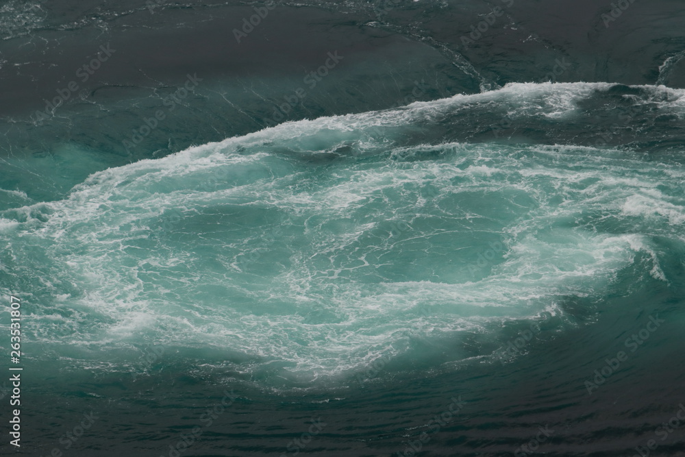 Whirlpools of the maelstrom of Saltstraumen, Nordland, Norway