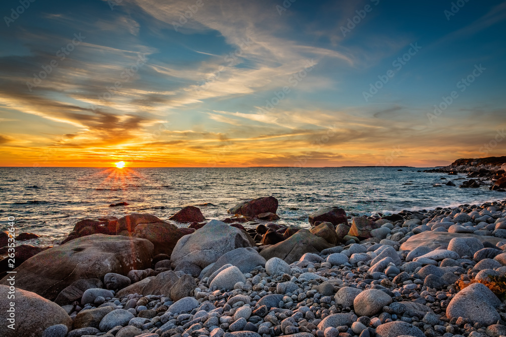 Coastal shoreline seascapes of Nova Scotia.