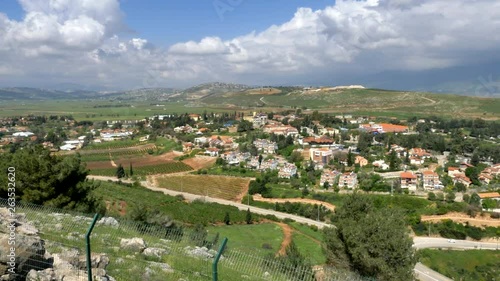 Wallpaper Mural Israeli - Lebanese border overlooking Metula on the Israeli side and the Lebanese villages across the border, This 80km border is also referred to as The good fence. Torontodigital.ca