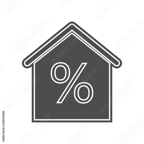 house under lock and key icon. Element of minimalistic for mobile concept and web apps icon. Glyph, flat icon for website design and development, app development
