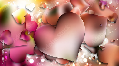 Pink Valentines Card Background