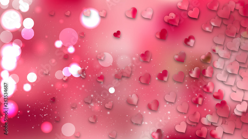 Pink February Background