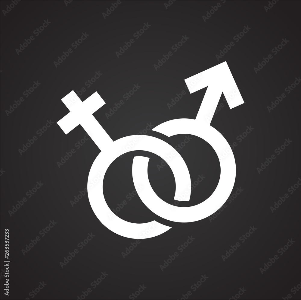 Gender icon on background for graphic and web design. Simple vector sign. Internet concept symbol for website button or mobile app. Gender icon on background for graphic and web design. Simple vector sign. Internet concept symbol for website button or mobile app.