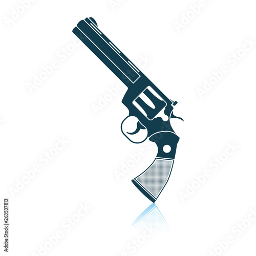 Revolver gun icon