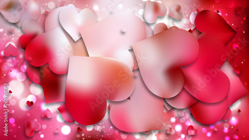 Pink Heart Background