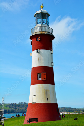 Leuchtturm in Plymouth  Devon  England