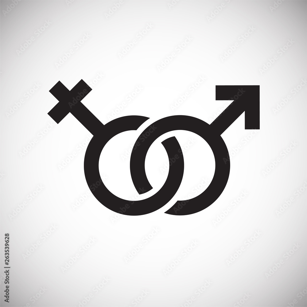 Gender icon on background for graphic and web design. Simple vector sign. Internet concept symbol for website button or mobile app. Gender icon on background for graphic and web design. Simple vector sign. Internet concept symbol for website button or mobile app.