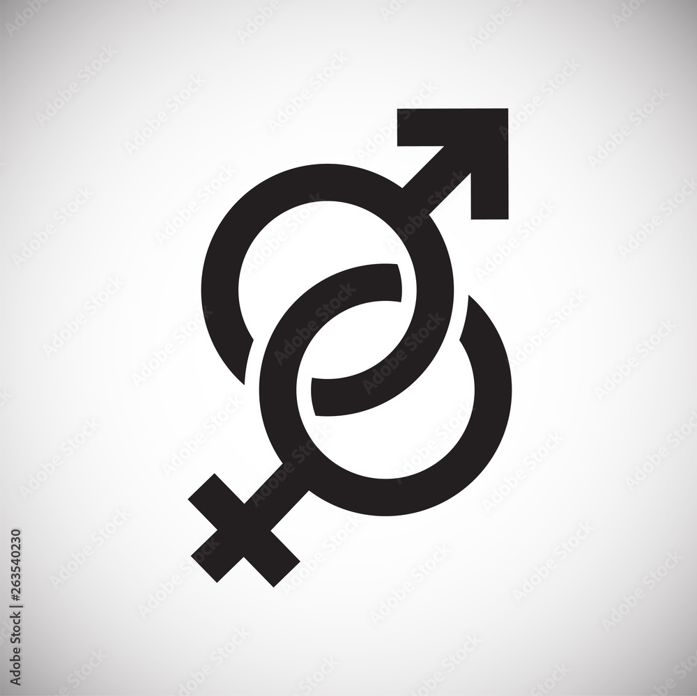 Gender icon on background for graphic and web design. Simple vector sign. Internet concept symbol for website button or mobile app. Gender icon on background for graphic and web design. Simple vector sign. Internet concept symbol for website button or mobile app.
