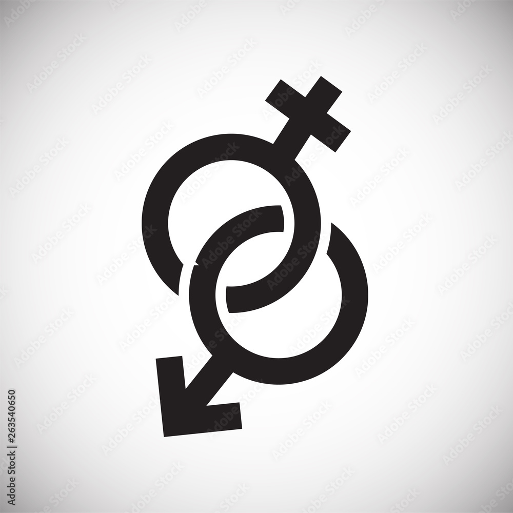 Gender icon on background for graphic and web design. Simple vector sign. Internet concept symbol for website button or mobile app. Gender icon on background for graphic and web design. Simple vector sign. Internet concept symbol for website button or mobile app.