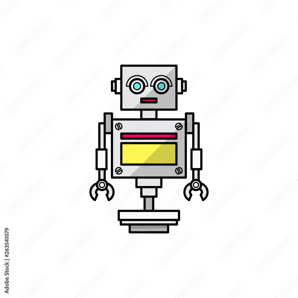 Fototapeta premium Friendly cartoon robot 