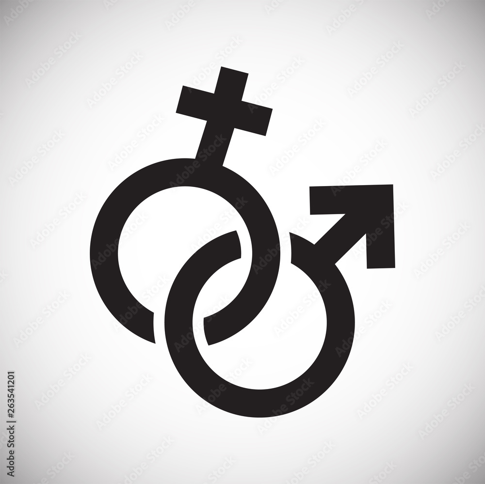 Gender icon on background for graphic and web design. Simple vector sign. Internet concept symbol for website button or mobile app. Gender icon on background for graphic and web design. Simple vector sign. Internet concept symbol for website button or mobile app.
