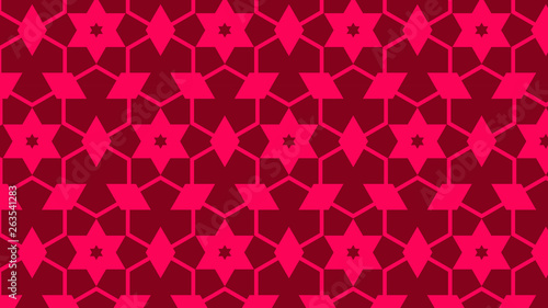 Folly Pink Stars Pattern Background